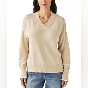Cartolina Nantucket Abel Oat Cotton Cashmere Sweater